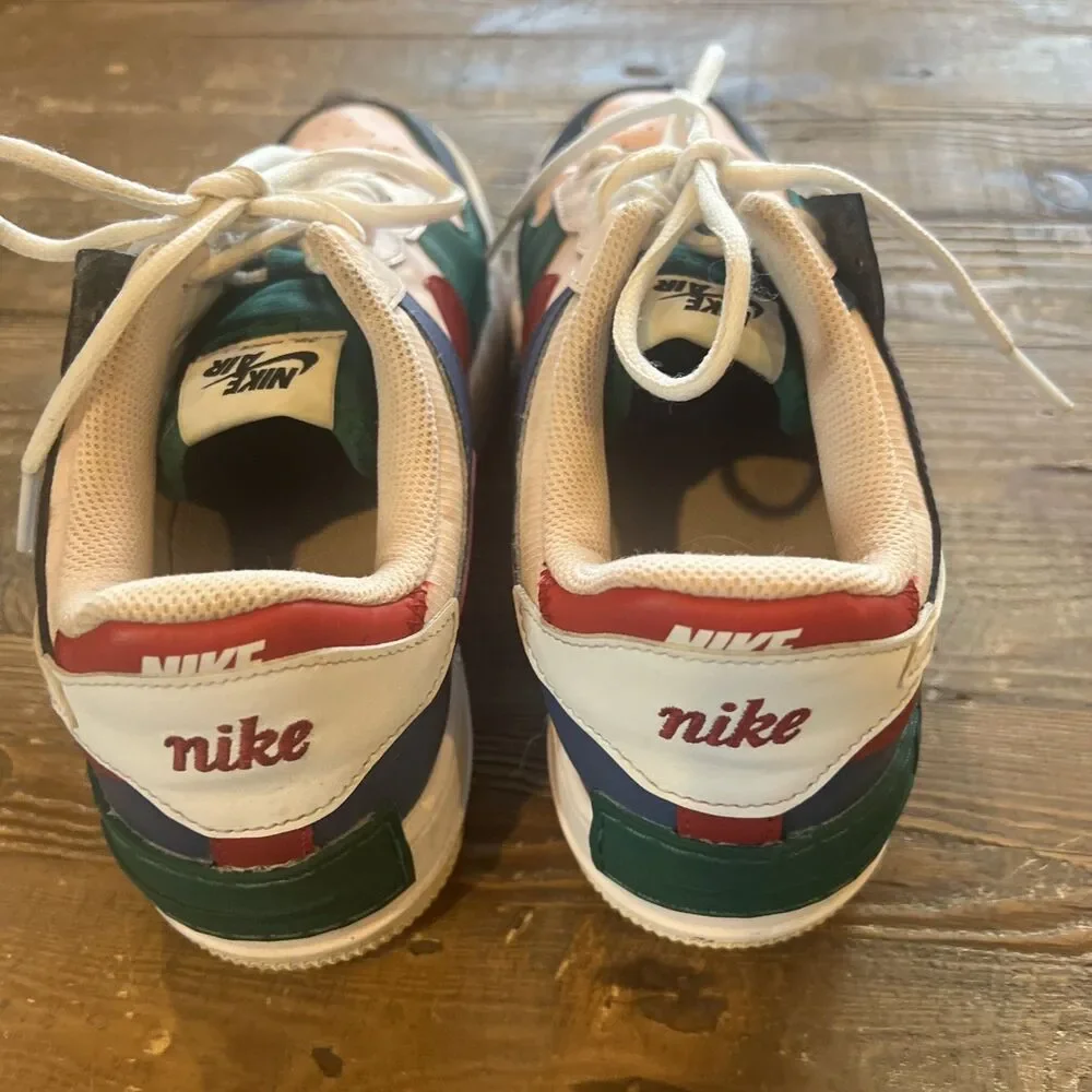 Nike Air Force 1 Shadow Mystic Low Top Navy Pink Green Red White Women’s Sz 10